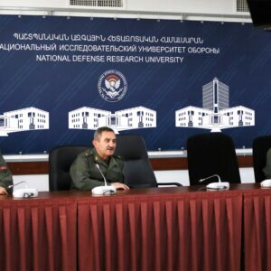 ՀՀ ՊՆ պաշտպանական ազգային հետազոտական համալսարանում տեղի է ունեցել «Զորամիավորումների կառավարում» դասընթացի վեցերորդ հոսքի ավարտական հանդիսավոր արարողությունը