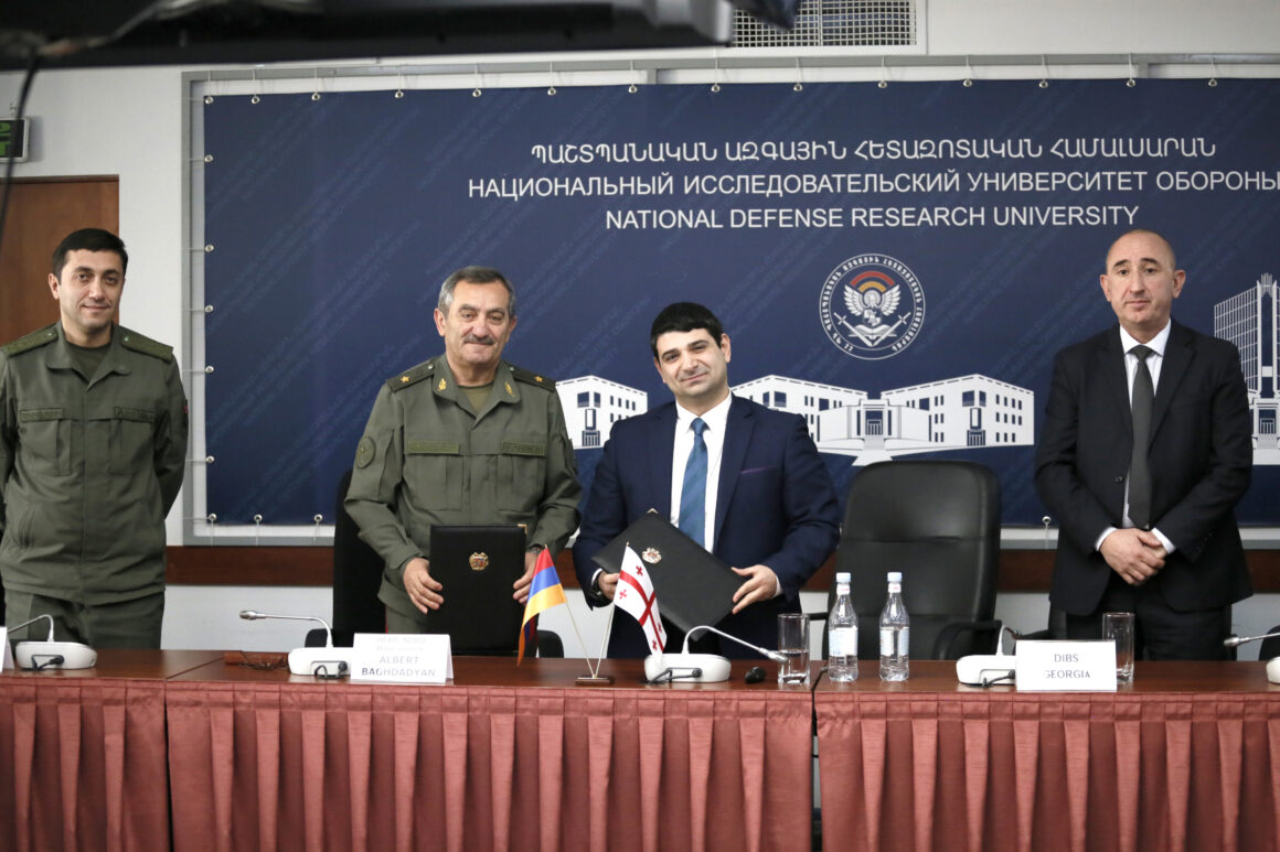 Վրաստանի ՊՆ պաշտպանական հաստատությունների զարգացման դպրոցի պատվիրակության այցը ՀՀ ՊՆ պաշտպանական ազգային հետազոտական համալսարան