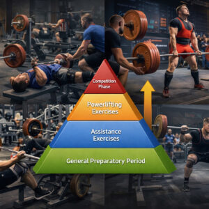 The privelege of a multi-level training model for the strength indicators of powerlifting cadets during the competitive cycle
